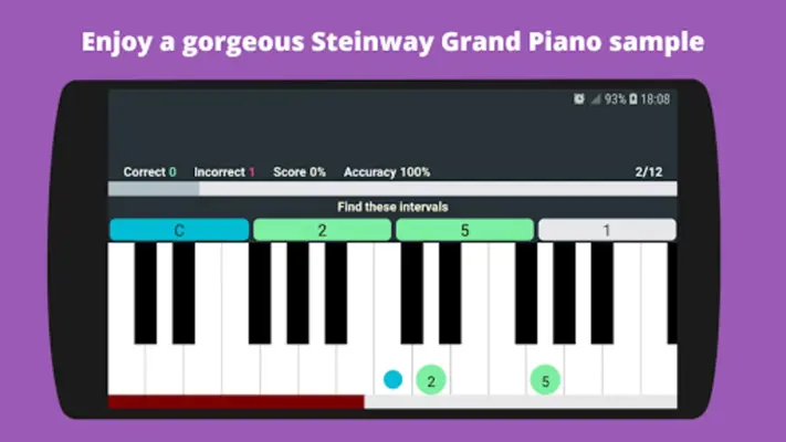 Piano Interval Trainer android App screenshot 4